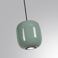 5053/1C PENDANT ODL24 447 черный/зеленый/металл Подвес GU10 LED 4W OVALI