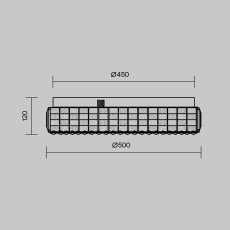 Потолочный светильник Castello 3000К 24Вт, MOD335CL-L24CH3K