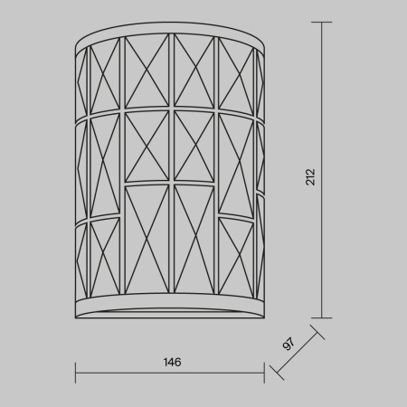 Настенный светильник (бра) Gelid MOD184-WL-01-CH
