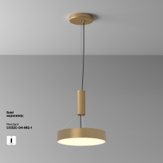 Потолочный светильник Zon 3000K 36W 120°, C032CL-36W3K-RD-MG