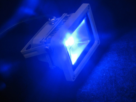 фото G-DТ110-30-B new LED прожектор синий,1LED-10W,220V
