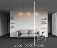 Трековый светильник Luna Levity 2700К 3Вт 200°, TR185-1-3W2.7K-B