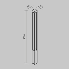 Садово-парковый светильник Elbe O424FL-L25GF