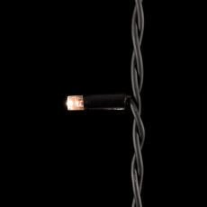 Гирлянда Занавес 2 x 3 м Экстра Тепло-Белый 220В, 600 LED, Провод Черный Каучук, IP65