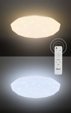 Светильник потолочный светодиодный ЭРА Классик с ДУ SPB-6-70-RC Sparkle 70Вт 3000-6500К 5950Лм