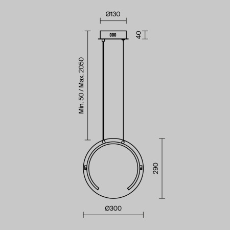 Подвесной светильник Eclat, FR6182PL-L14BS