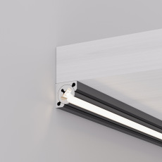 Профиль с экраном SL-KANT-H10-ROTATE-2000 IRON GREY (Arlight, Алюминий+пластик)