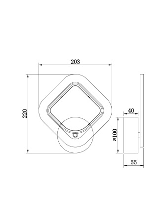 Настенный светильник (бра), FR10020WL-L7W