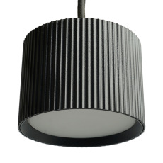 Светильник потолочный Feron Barrel HL4588 ARIA levitation 12W, 230V, GX53, черный, на подвесе 1,7 м