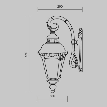 Настенный светильник (бра) Goiri O029WL-01BZ