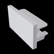 Заглушка торцевая 1шт Unity накладной белый, TRA001EC-11W