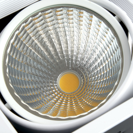 Светильник карданный светодиодный 1x30W 2700 Lm, 4000К, 35 градусов, белый, AL211 с драйвером и клеммой в комплекте