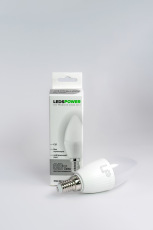 Светодиодная лампа LEDS POWER C37 E14 8Вт 4000К 006697