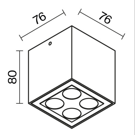 Потолочный светильник Ares 3000К 8Вт IP 54, O309CL-L8GF3K