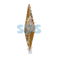 Светодиодная фигура «Звезда» 50 см,  80 светодиодов,  с трубой и подвесом,  цвет свечения теплый белый NEON-NIGHT