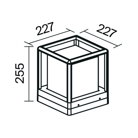 Ландшафтный светильник Trim E27x1 15Вт IP65, O455FL-01GF
