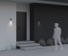 Настенный светильник (бра) Sleek 3000К 2Вт IP65, O477WL-L2GF3K