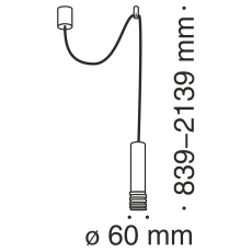 Подвесной светильник Kinzo 1x40Вт GU10, P025PL-01W