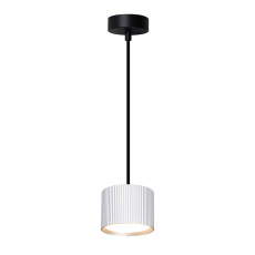 Светильник потолочный Feron Barrel HL4588 ARIA levitation 12W, 230V, GX53, серебро + черный, на подвесе 1,7 м