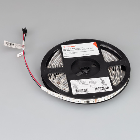 Лента DMX-B60-10mm 24V RGB-PX6 (15 W/m, IP20, 5060, 5m) (Arlight, -)