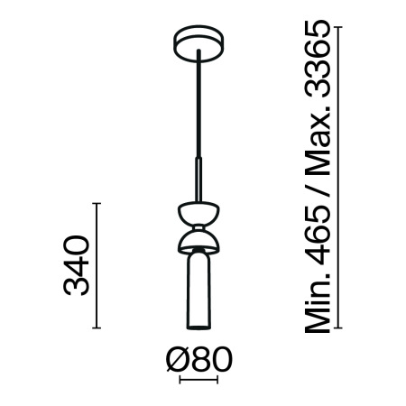 Подвесной светильник Kyoto G9х1, MOD178PL-01W