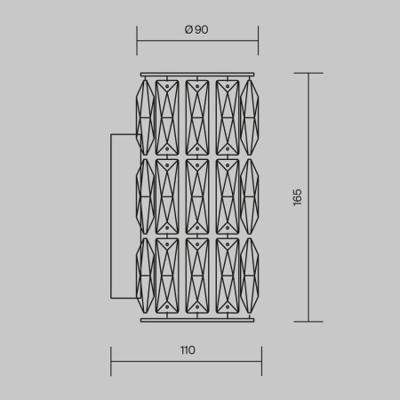 Бра Maytoni Talento DIA008WL-1CH