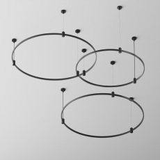 Шинопровод круглый 650мм Flarity черный, TRX154-R-D650-B
