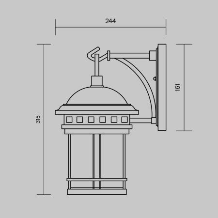 Настенный светильник (бра) Salamanca O031WL-01BR