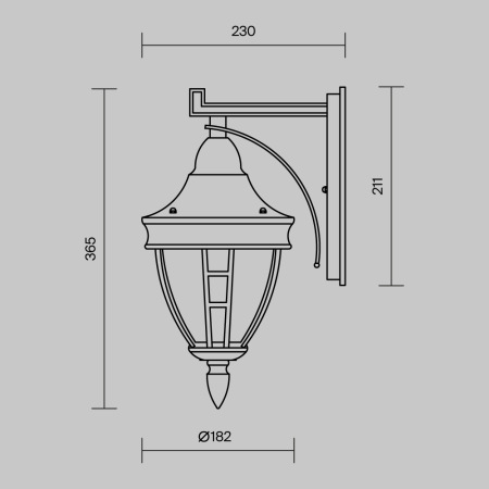 Настенный светильник (бра) Rivoli O027WL-01B