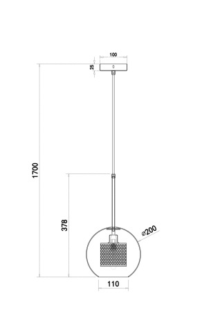 Подвесной светильник Bogota FR8018PL-01N