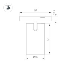 Светильник MAG-MICROCOSM-SPOT-R35-5W Day4000 (BK, 36 deg, 24V) (Arlight, IP20 Металл, 3 года) 043253(1)