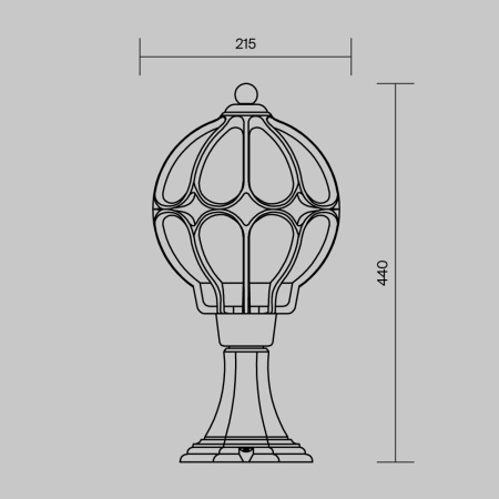 Ландшафтный светильник Via O024FL-01G
