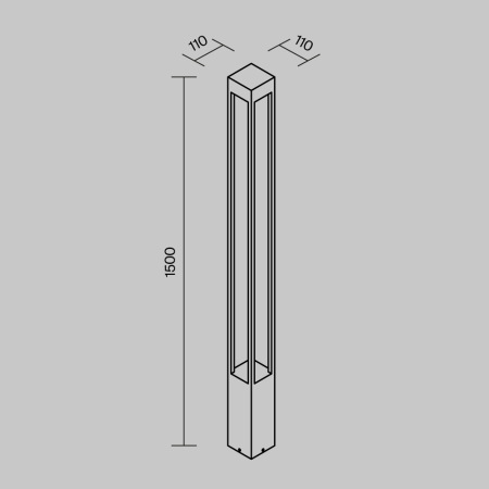 Садово-парковый светильник Elbe O424FL-L20GF