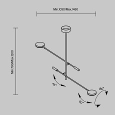 Потолочный светильник Fad 3000К 15Вт, MOD070CL-L15B3K1