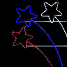 Светодиодная Консоль «Три кометы» 90 x 140 см, Триколор, 220В
