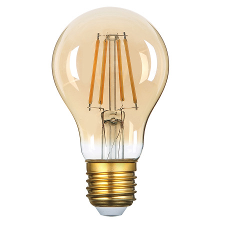 Лампа светодиодная GLS GLDEN-A60S-10-230-E27-2700, золотая, E27, 2700 К, 661413