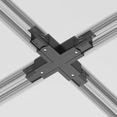 Коннектор Х-образный Trinity черный, TRA005CX-31B