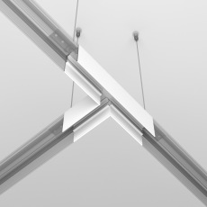 Коннектор Т-образный Exility накладной белый, TRA034CT-41W