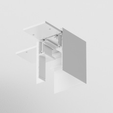 Угловой коннектор S35 накладной белый, TRA004CL-21W