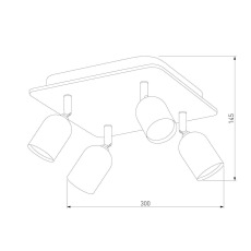 Спот TK Lighting 3297 Top Wood