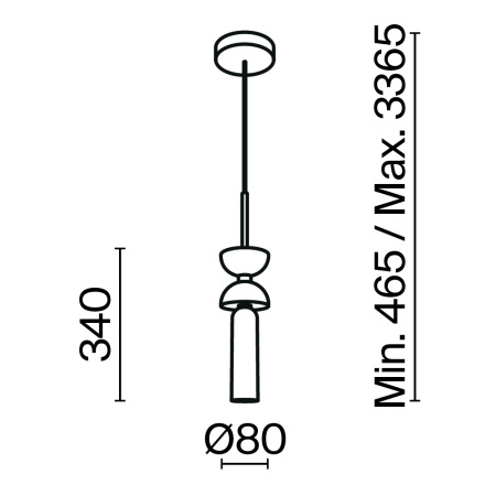 Подвесной светильник Kyoto G9х1, MOD178PL-01GR