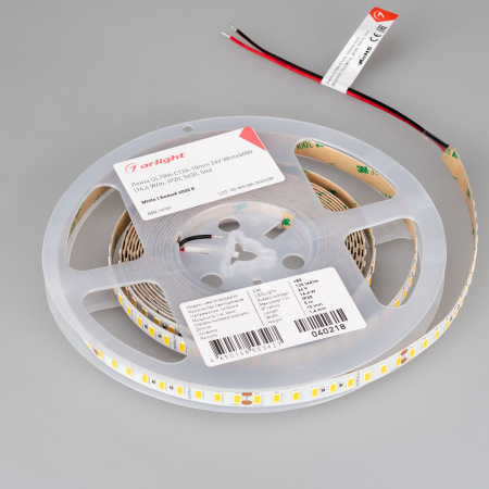 Лента ULTRA-C126-10mm 24V White6000 (14.4 W/m, IP20, 5630, 5m) (Arlight, высок.эфф.200 лм/Вт)