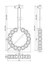 Подвесной светильник Amulet 5000K 23 Вт, MOD555PL-L23CH5K