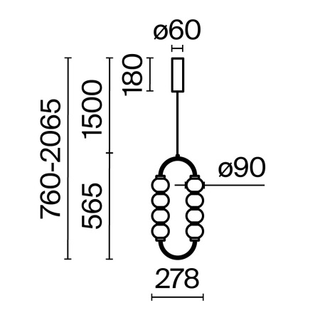 Подвесной светильник Amulet 3000К 16Вт, MOD555PL-L11G3K