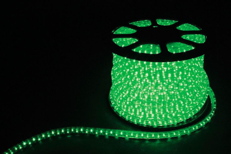 Дюралайт (лента светодиодная), 3W FERON 50м 220V 72LED/м 11х18мм, зеленый, LED-F3W