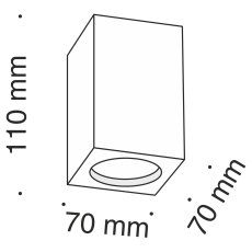 Потолочный светильник Conik gyps 1x30Вт GU10, C005CW-01W