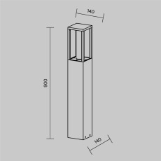 Ландшафтный светильник Expo 3000К 12Вт IP65, O480FL-L12B3K1