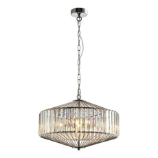 Подвесной светильник Crystal Lux Fiesta SP5 Chrome/Transparente