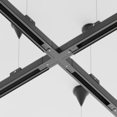 Коннектор Х-образный Trinity черный, TRA005CX-31B