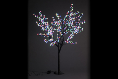 Светодиодное дерево CBL-1.9-972 LED вишня H:1,9m D1,5 м., мульти, 01118